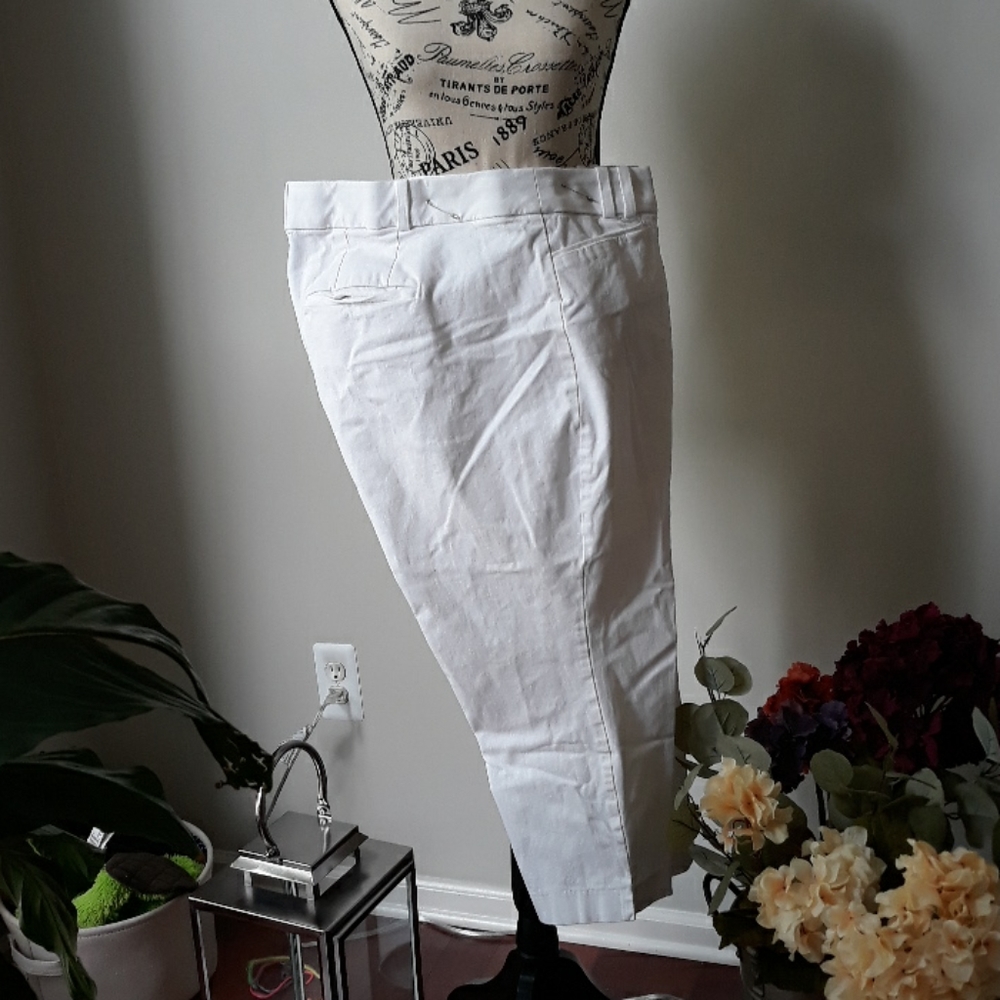 White never worn dress pants